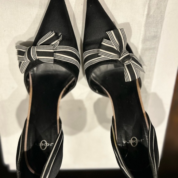 Satin heels with gross grain bow - Joey - Picture 2 of 3